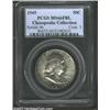 1949 50C MS66 Full Bell Lines PCGS. A freckling of metallic-gray patina is evenly spread across both