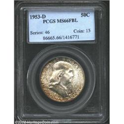 1953-D 50C MS66 Full Bell Lines PCGS. This coin is completely original. The reverse is overlaid in g