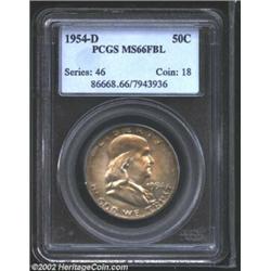 1954-D 50C MS66 Full Bell Lines PCGS. While the 1954-D is a plentiful issue in lower grades, preciou