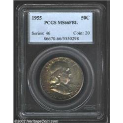 1955 50C MS66 Full Bell Lines PCGS. Bright, racy cartwheel luster characterizes this lovely coin as.