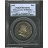 Image 1 : 1956 50C MS66 Full Bell Lines PCGS. Deeply toned in charcoal-gray with undertones of russet-blue col