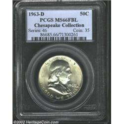 1963-D 50C MS66 Full Bell Lines PCGS. Although an inordinate number of 1963-D Half Dollars were stru