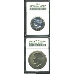 1966 50C SMS MS64 ANACS, ADR-002, DMR-33, an extremely attractive example of an issue which produced