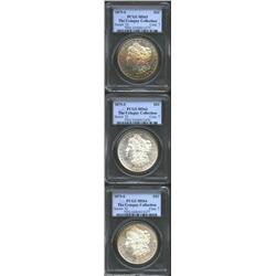 1879-S S$1 MS63 PCGS, well struck with clean surfaces, most of the obverse is overlaid by deep multi