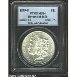 1879-S S$1 Reverse of 1878 MS64 PCGS. A well struck and lustrous near-Gem, with gleaming, untoned su