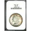 Image 1 : 1881 S$1 MS65 NGC. A smooth cheek and wonderful gold and green highlights at the peripheries make th