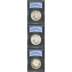 1883-O S$1 MS64 PCGS, Ex: The Coin Guy Collection, two examples, both are well struck for the issue,