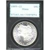 Image 1 : 1885-CC S$1 MS66 PCGS. Untoned with the level of cartwheel brilliance and frostiness that collectors