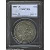 1889-CC S$1 VF30 PCGS. Dove-gray color, Miss Liberty's ear and most of her hairlines are clearly def