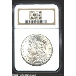 1889-O S$1 MS65 NGC. Although the 1889-O was not one of the most plentiful issues in the Treasury De