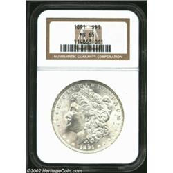 1891 S$1 MS65 NGC. This coin was previously offered as lot 1862 in our September 2002 Long Beach Bul