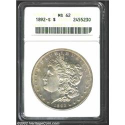 1892-S S$1 MS62 ANACS. The original mintage of the 1892-S, while certainly not among the highest in.