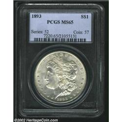 1893 S$1 MS65 PCGS. As the most affordable of the four issues struck in this year, the 1893-P is the