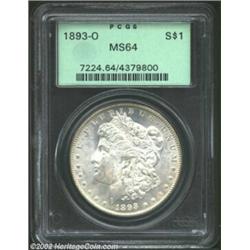 1893-O S$1 MS64 PCGS. A mere 300,000 pieces were struck of the 1893-O Dollar and it is widely regard