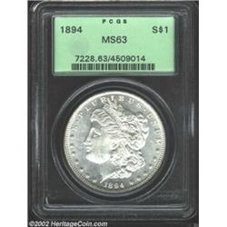 1894 S$1 MS63 PCGS. One of several Select or better pieces in this year's FUN Sale, this '94-P Morga