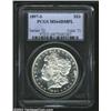 Image 1 : 1897-S S$1 MS64 Deep Mirror Prooflike PCGS. A brilliant and exquisitely struck near-Gem that has imp