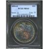 Image 1 : 1898-O S$1 MS64 PCGS. Outrageously toned in luxurious variants of blue and garnet with a ring of ric