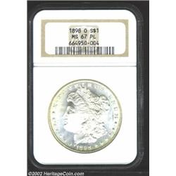 1898-O S$1 MS67 Prooflike NGC. In lower Mint State grades, the 1898-O is among the more plentiful da