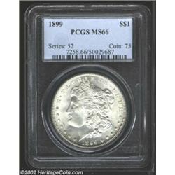 1899 S$1 MS66 PCGS. An exceptional 1899-P Dollar and an issue that is always of interest to collecto