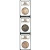 Image 1 : 1899-O S$1 MS64 NGC, two examples, lovely apricot color covers most of the cleanly struck, carefully