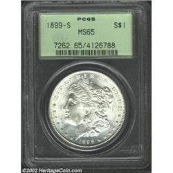 1899-S S$1 MS65 PCGS. A brilliant and lustrous Gem.From the Collection of Colonel Carmine Penta. Imp