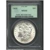 Image 1 : 1900 S$1 MS66 PCGS. Hints of toning are noted on the reverse of this nearly blast white specimen.Fro