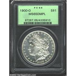 1900-O S$1 MS65 Deep Mirror Prooflike PCGS. Although the 1900-O is readily available in Mint State c