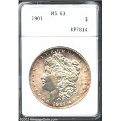 1901 S$1 MS63 ANACS. Mint State survivors of this issue are not only scarce within the context of th