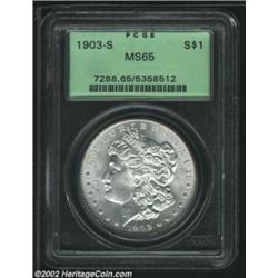 1903-S S$1 MS65 PCGS. The 1903-S is one of the four most conditionally challenging S-mint Dollars pr