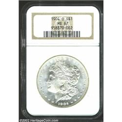 1904-O S$1 MS67 NGC. This last of the O-mint Dollar issues is extremely common even at the Gem level