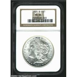 1921-S S$1 MS66 NGC. The present sale notwithstanding, the '21-S Morgan is a challenging coin to loc