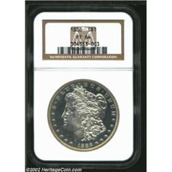 1886 S$1 PR64 NGC. While the 1886 (886 pieces produced) is not one of the rarer proofs in the Morgan