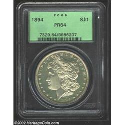 1894 S$1 PR64 PCGS. An important proof variant of this low mintage (110,972 pieces) Morgan Dollar de