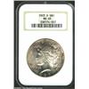 Image 1 : 1923-D S$1 MS65 NGC. Deeply lustrous with flashy surfaces accented with violet toning. A little weak