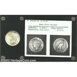 1928-S S$1 MS63 Uncertified. Accompanied by ANACS certificate # E-9898-H registered to Rich Parisi a