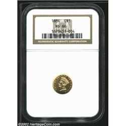 1884 G$1 MS66 NGC. 1884 was the first year for substantial mintages of proof Dollars. Only 5,230 bus