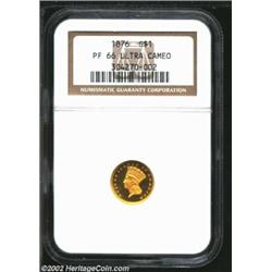 1876 G$1 PR66 Ultra Cameo NGC. As a date, the 1876 is among the rarest Type Three Gold Dollars from.