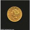 1925-D $2 1/2 Quarter Eagle XF40 Polished Uncertified, heavy digs along the reverse border to the ri