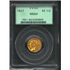 1927 $2 1/2 MS64 PCGS. Swirling luster and an unusually clean cheek add to the eye appeal of this Ge