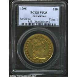 1795 $10 13 Leaves VF35 PCGS. B. 1-A, Taraszka-1, R.3. It is the Half Eagle and not the Eagle that w