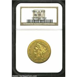 1844-O $10 AU55 NGC. The limited number of Mint State 1844-O Eagles in today's market (there are onl