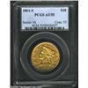 Image 1 : 1861-S $10 AU55 PCGS. Free of all but the lightest wear across the highpoints, this is a vibrant Cho