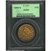 1869-S $10 AU50 PCGS. In October of 1868, the Philadelphia Mint shipped six obverse and two reverse.
