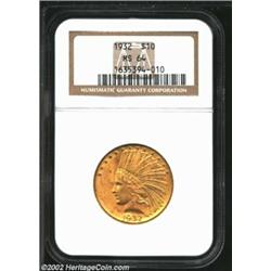 1932 $10 MS64 NGC. A well struck example that has pleasing cartwheel luster and attractive orange-go