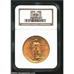 1923 $20 MS64 NGC. Clean and sharp but a little short in the luster department. Important notice: We