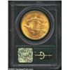 Image 2 : 1908 $20 No Motto MS66 PCGS. Ex: Well Fargo Nevada Gold. Undoubtedly one of the finest examples to e