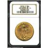 1908-D $20 No Motto MS64 NGC. Bright, satin-like orange-gold surfaces with no serious disturbances o
