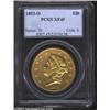 Image 1 : 1852-O $20 XF45 PCGS. Early O-mint Liberty Double Eagle that has seen only honest wear and an olive-