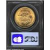 Image 2 : 1857-S $20 MS62 PCGS. A boldly struck Type One S-mint with a vibrant, satiny sheen that is disturbed