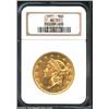 Image 1 : 1871 $20 AU55 NGC. Only 80,150 Double Eagles struck this year at the P-mint. Lustrous, olive-gold ex